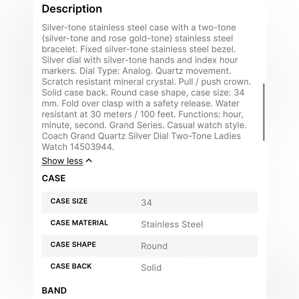 Coach watch - Picture 2 of 5